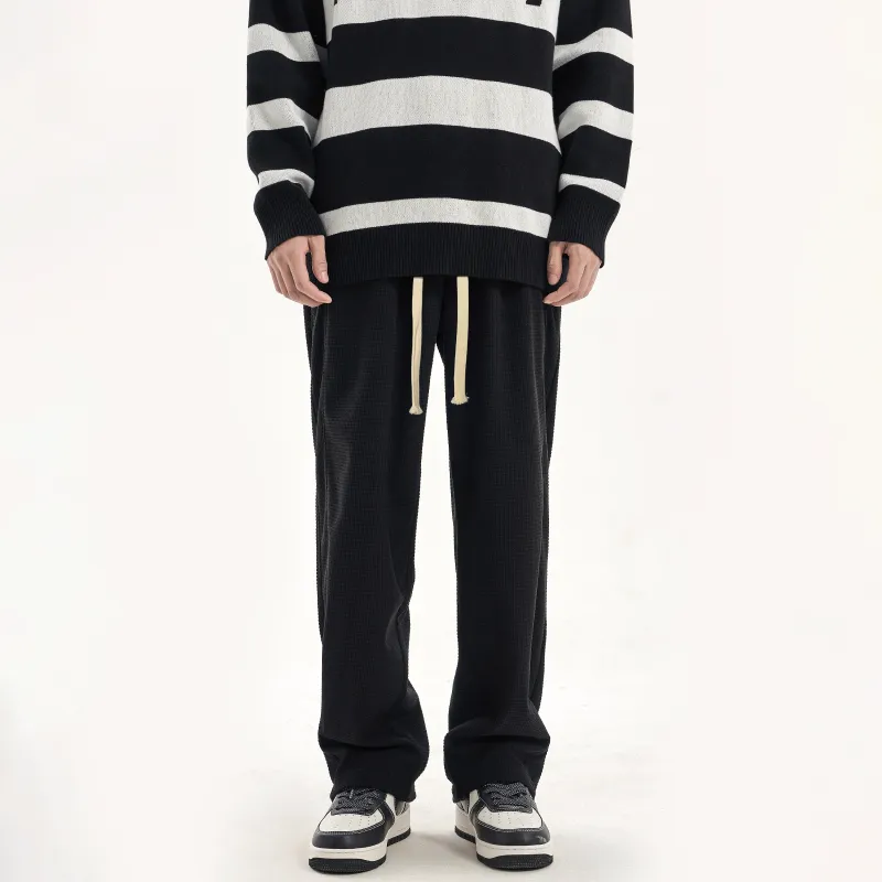 PASET Casual Pants Unisex Black-5