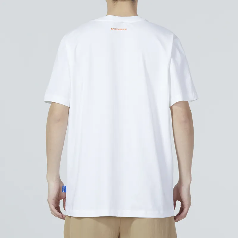 Skechers Hankou No. 2 Factory Joint Series T-Shirts Men Bright White-3