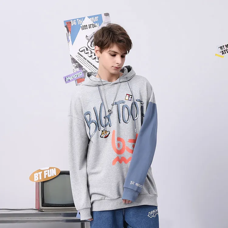 Bt Hooded Loose Fit Regular Sweatshirt Unisex-3