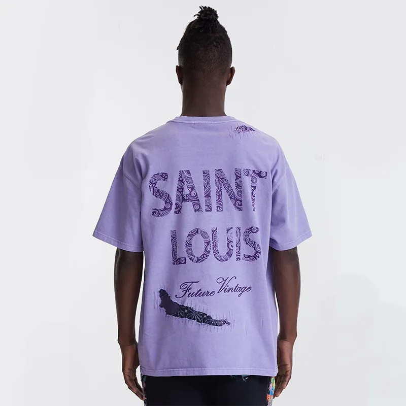 SSSAINT LOUIS T Shirts Unisex Purple-3