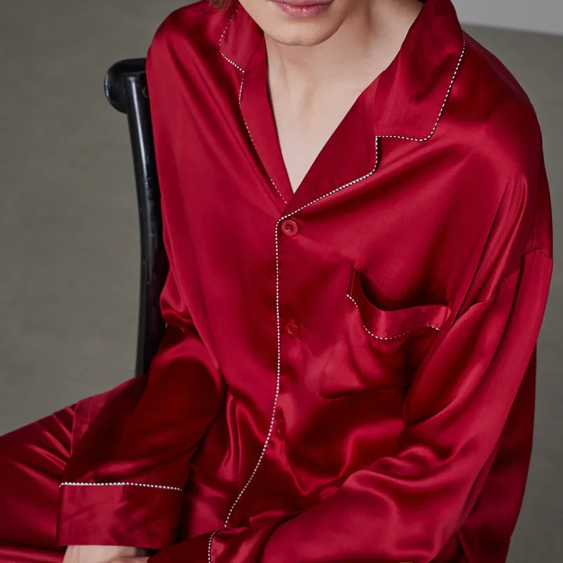Same Language Men Pajama Sets-3