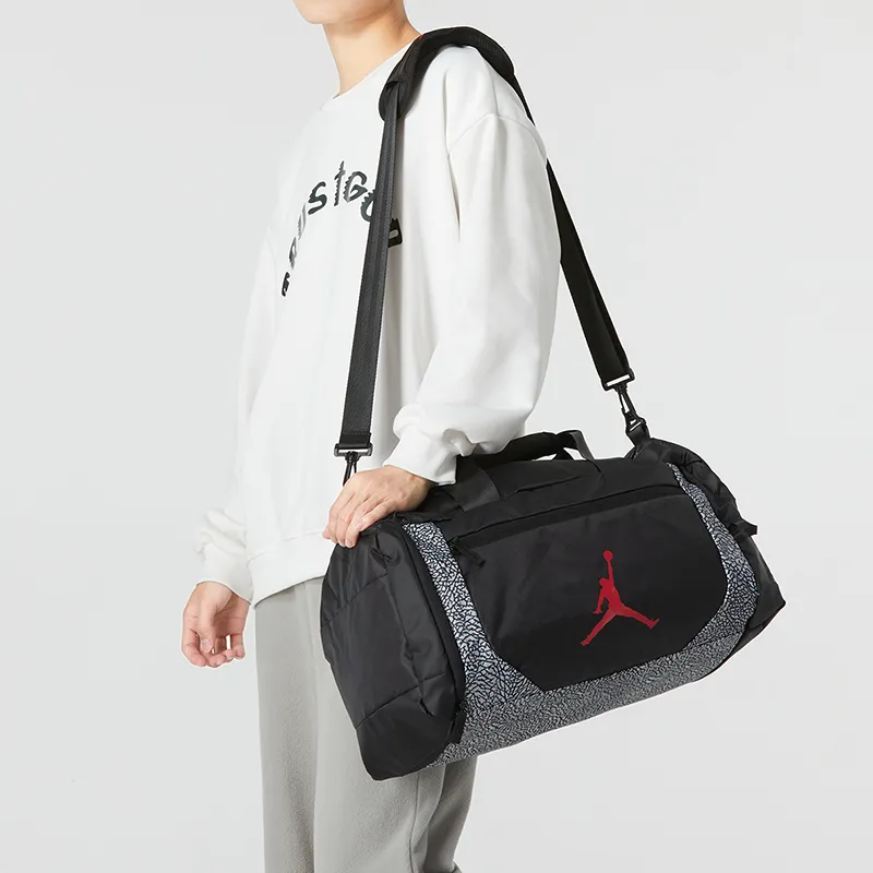 Jordan Polyester Travel Bag, Gym Bag, Handbag Regular Unisex Black-4