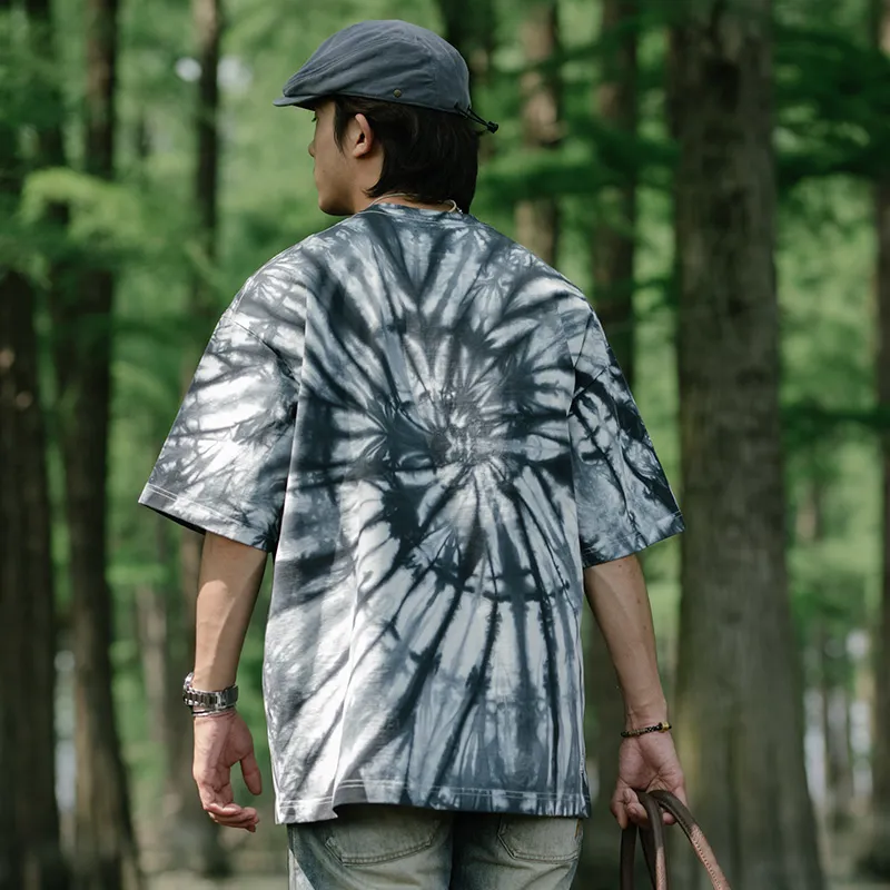 TEKABLU T Shirt Men's Tie Dye Gray-2