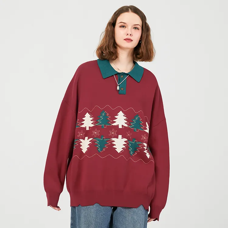 LAMLICKA Knitwear Unisex Red-6