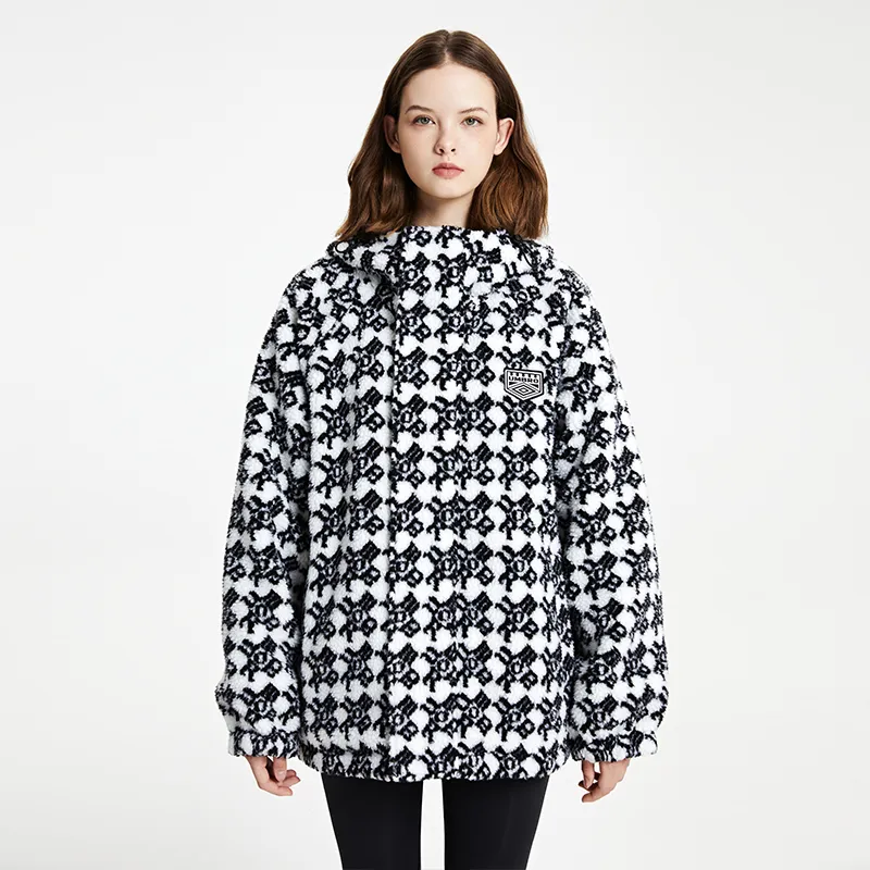 Umbro Velvet Jackets Unisex Snowflake White/Gaze Black-2
