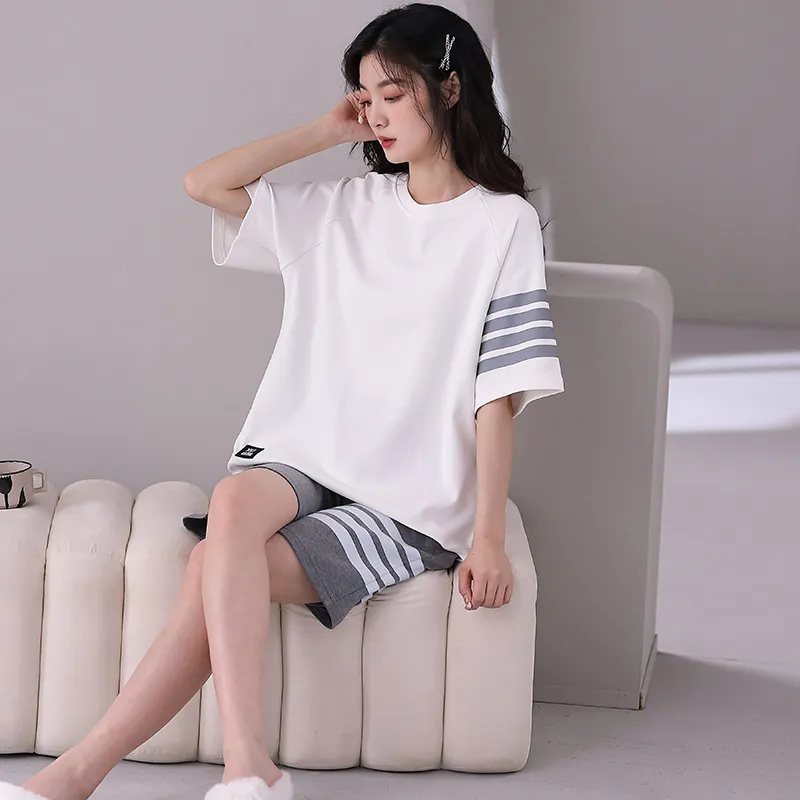 XUANZHITING Pajama Set Women's Practical Box White-3