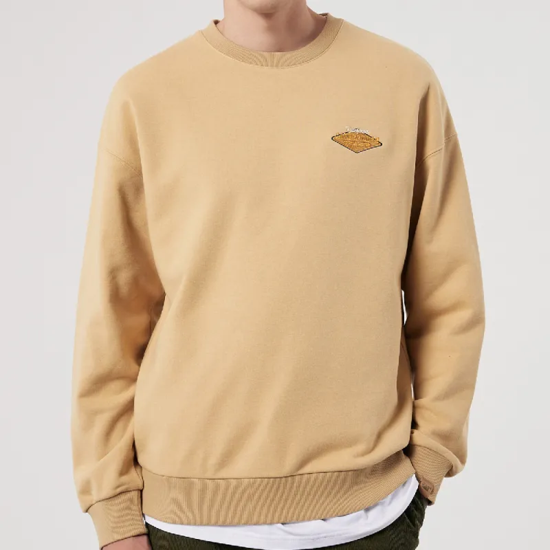 CAT Sweatshirts Unisex Light Khaki-3