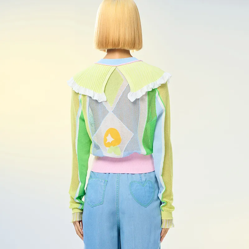 CHAU·RISING Chaurising Our Utopia Series Knitwear Women's Light Green-2