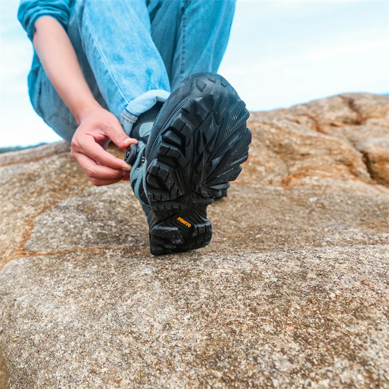 HUMTTO Slip Resistant, Abrasion Resistant, Cushioning, Waterproof Mid Top Hiking Shoes Men's Jasper-9