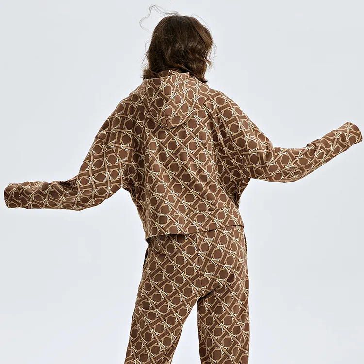 Kappa Jackets Women's Bison Brown Print-6528P-2