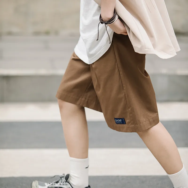 Saotome Casual Shorts Unisex Brown-5