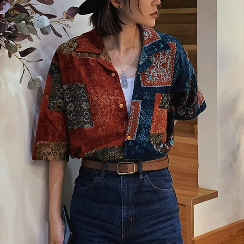 TEKABLU Shirt Unisex Hundred Families Blue Red-8