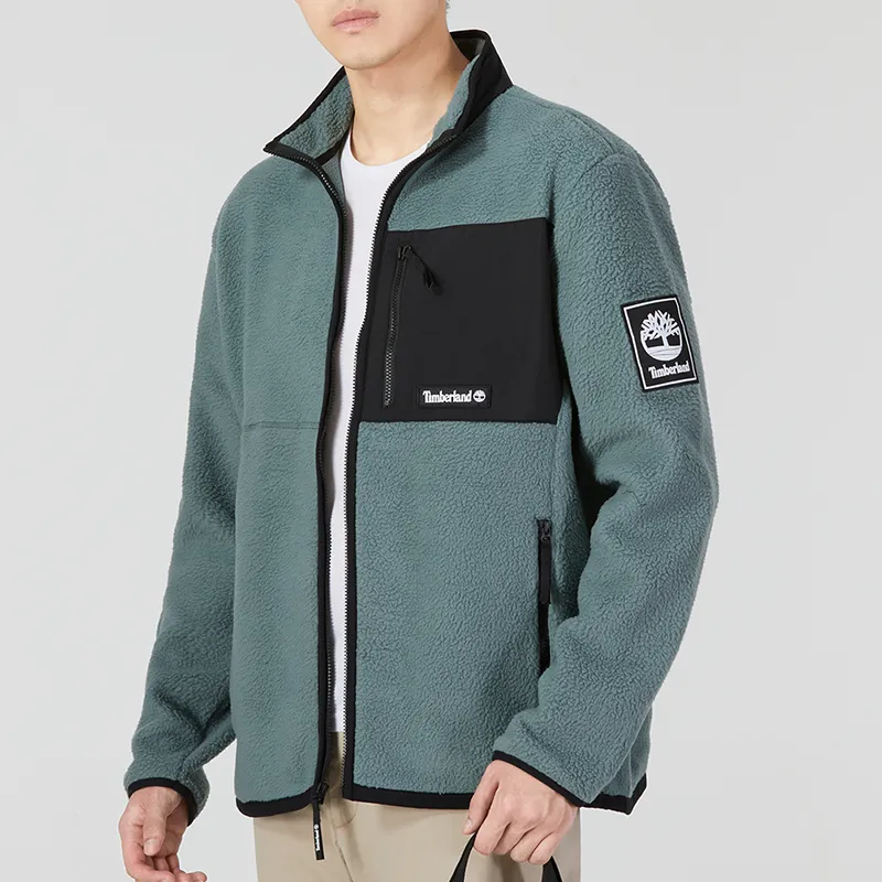 Timberland Velvet Jackets Men Green-4
