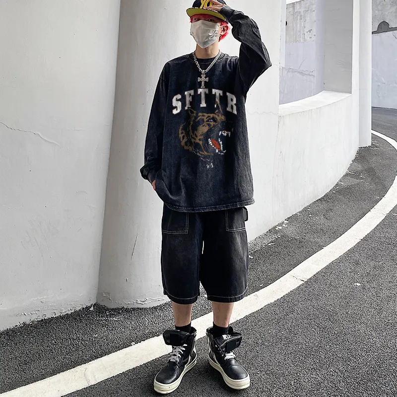 SFTTR Long Sleeved T Shirt Unisex Black-7