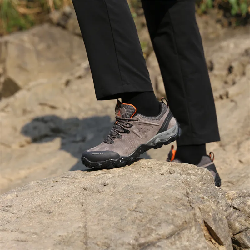 HUMTTO Hiking / Trekking Shoes Men Low Top Chestnut-5