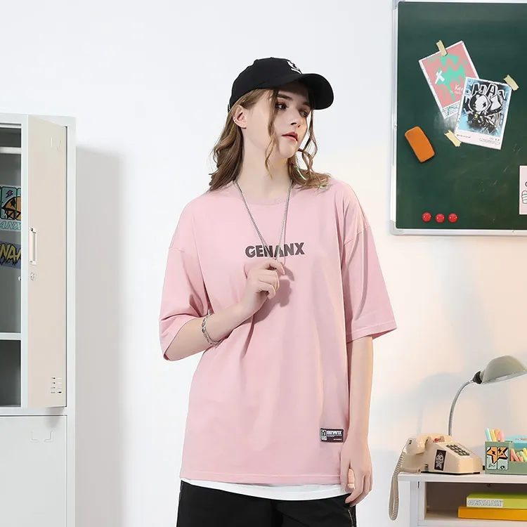 GENANX Elbow-Length Sleeved T-Shirt Unisex-6