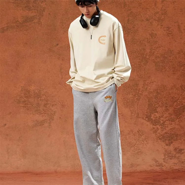 FOSS Casual Pants Unisex Light Gray-2