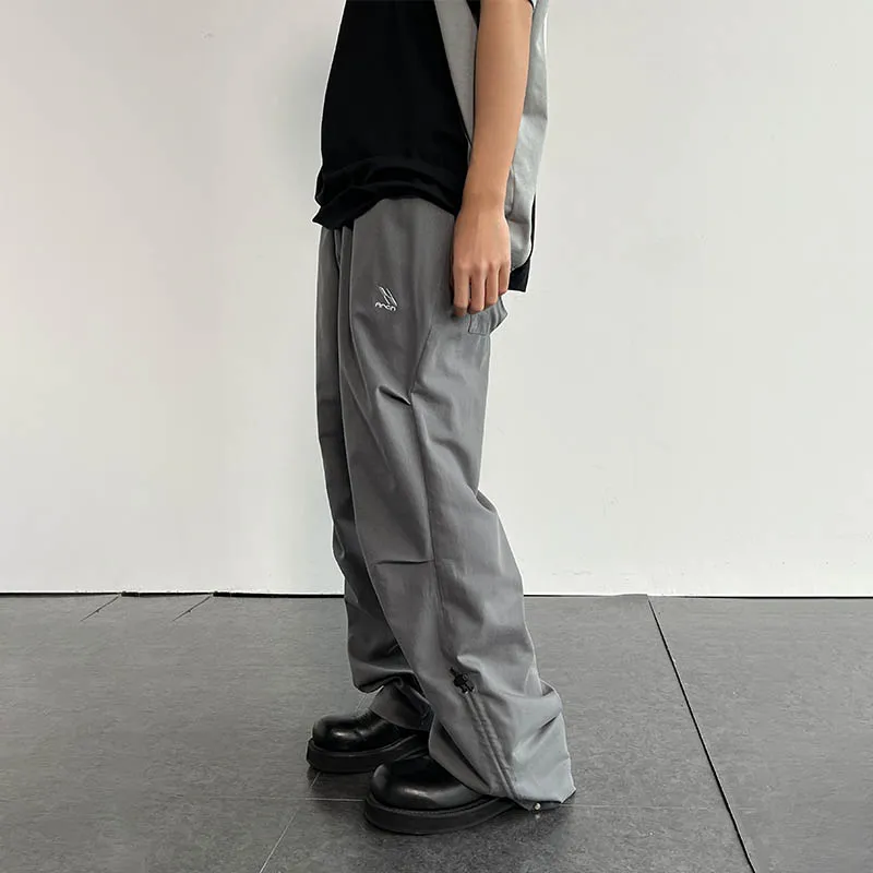 ROARINGWILD ARCH Casual Pants Unisex Gray-4