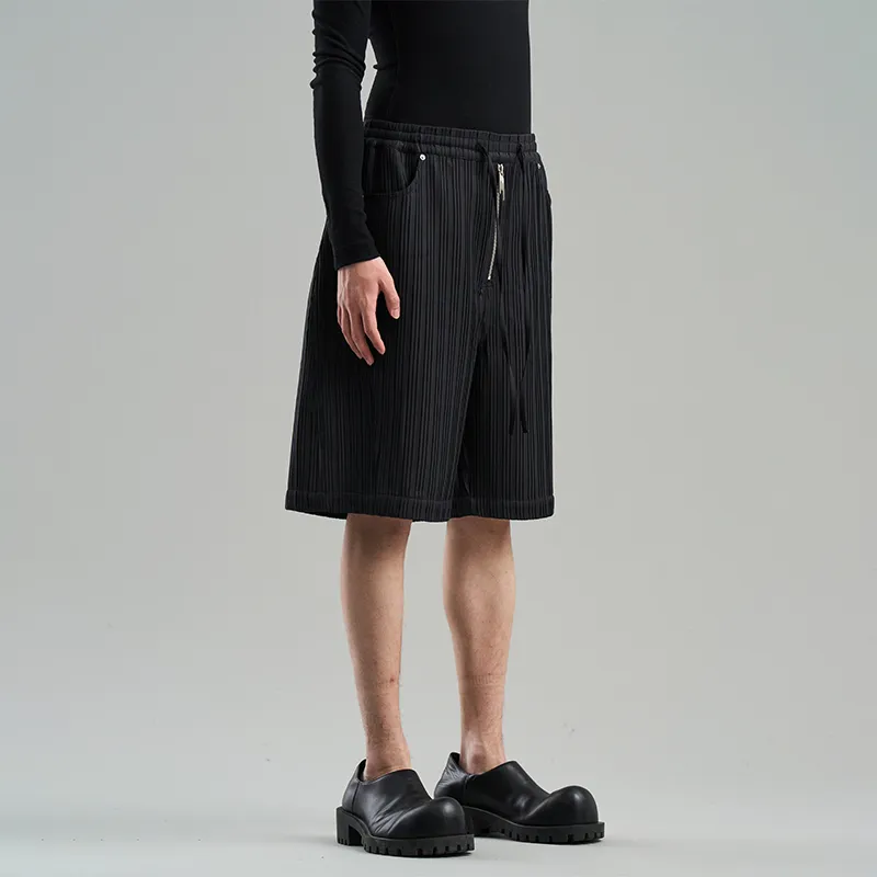 BLIND402 Casual Shorts Men Black-4