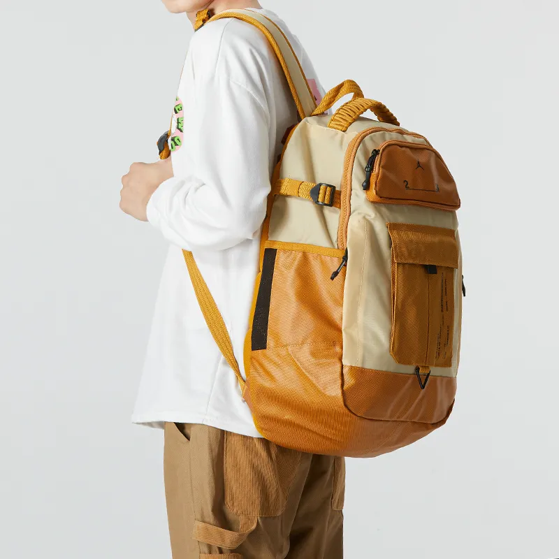 Jordan Fabric Backpack Regular Unisex Sandy Thorn Brown-4