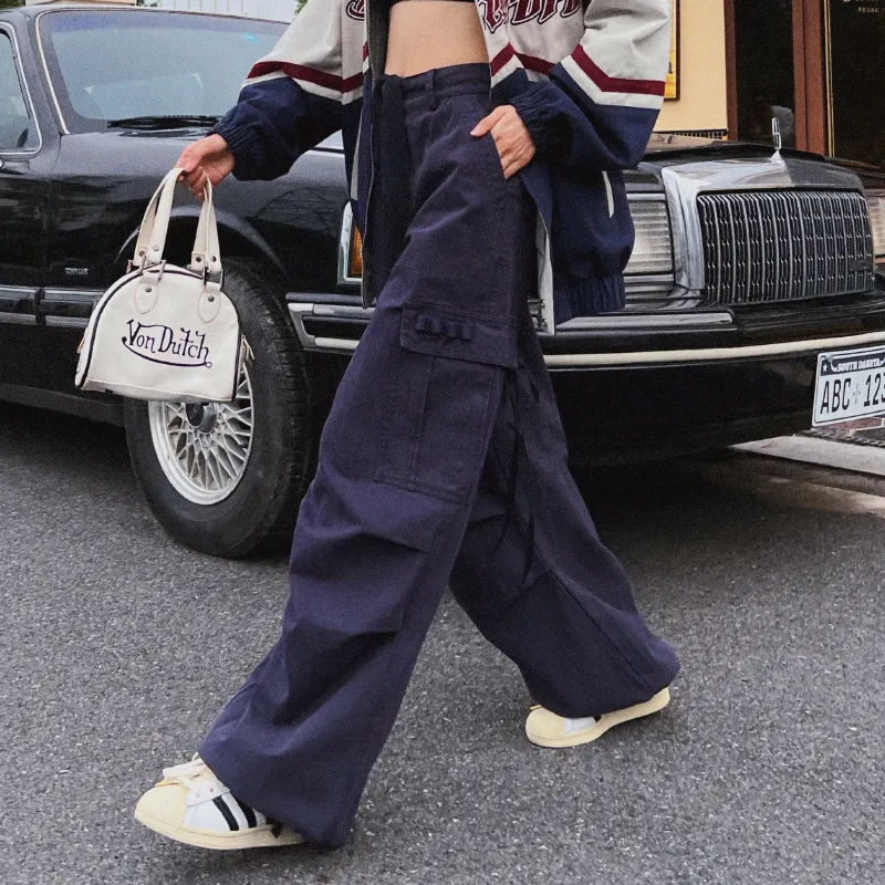 BEERBRO Casual Pants Unisex Navy Blue-2
