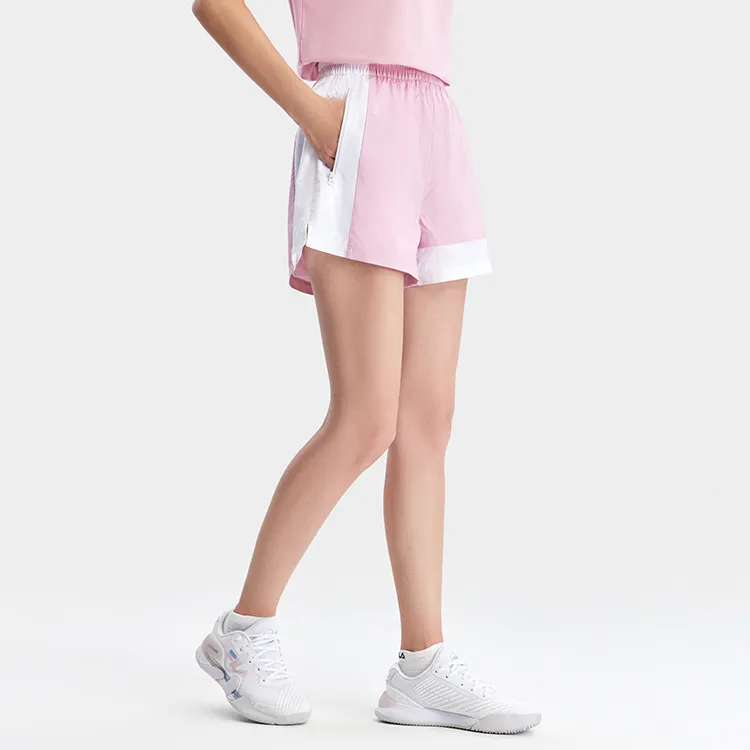 FILA Sports Shorts Women's Gray Purple Pink-3