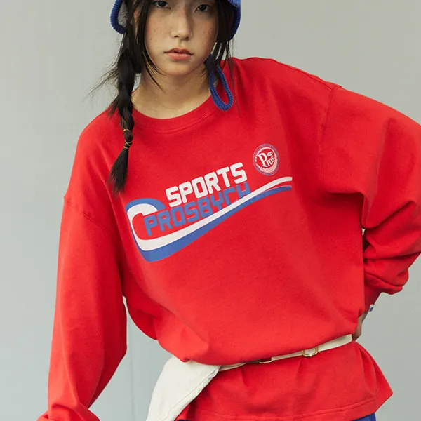 PROS BY CH Crew Neck Loose Fit Sweatshirt Unisex-5