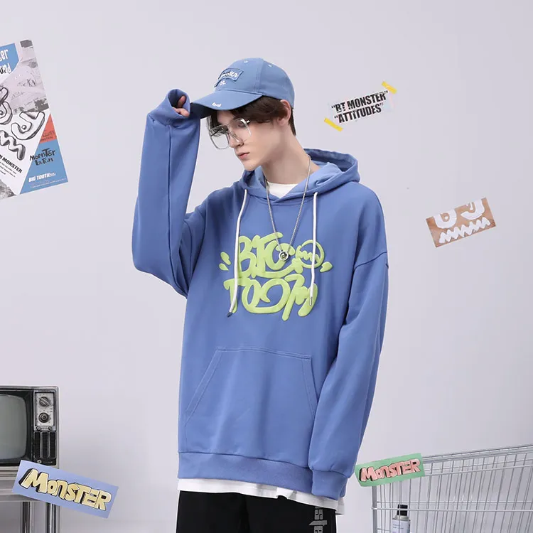 Bt Hooded Loose Fit Sweatshirt Unisex-7
