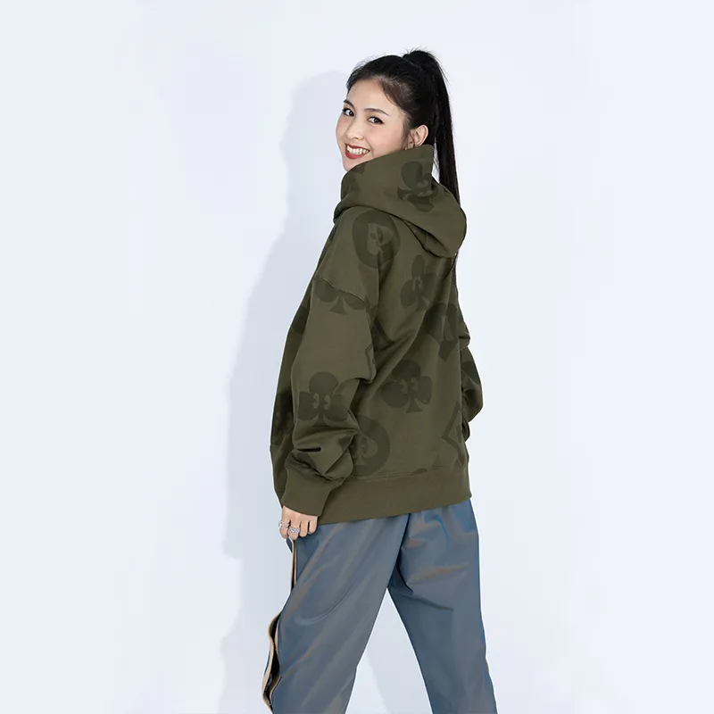 MAKE HAPPINESS Sweatshirts Men Army Green-3