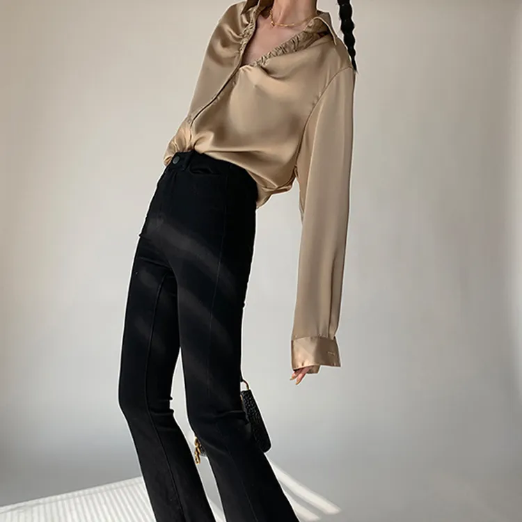 PAPERLLL Flared Pants Jeans Women's-12
