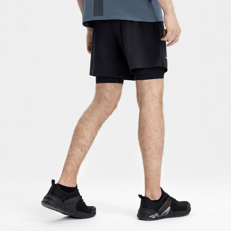 FILA Latte Girl 3.0 Sports Shorts Men Pitch Black-3