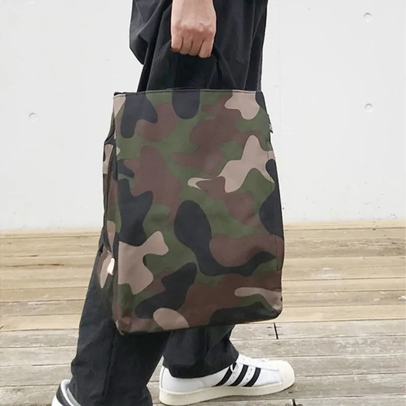 ROOTOTE Polyester Tote Bag, Shopping Bag, Backpack, Shoulder Bag, Handbag Medium Size Unisex Camouflage-1