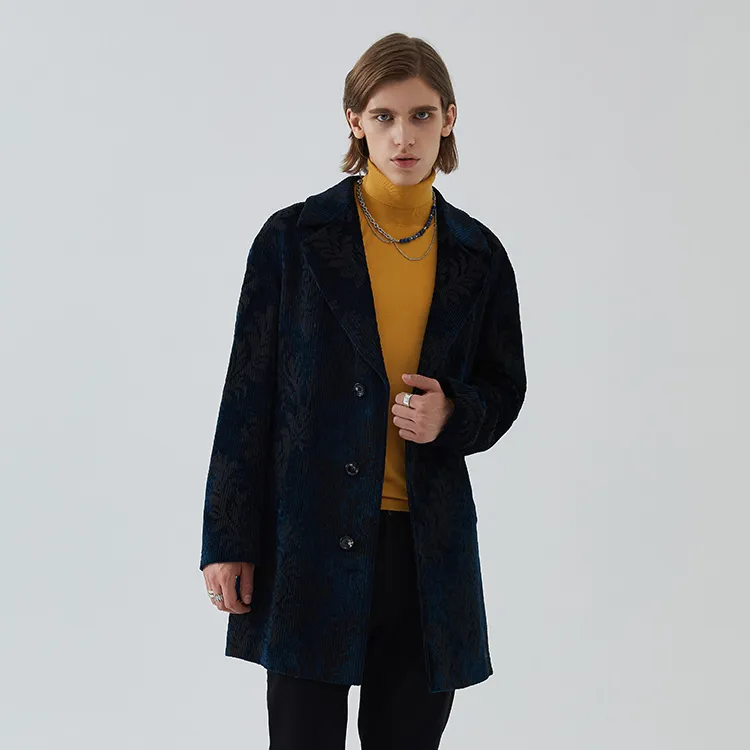 DAVID NAMAN Coats Men Aqua Blue-3