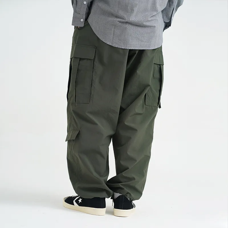 TBALLERBRAND SS22 Casual Pants Unisex Army Green-3