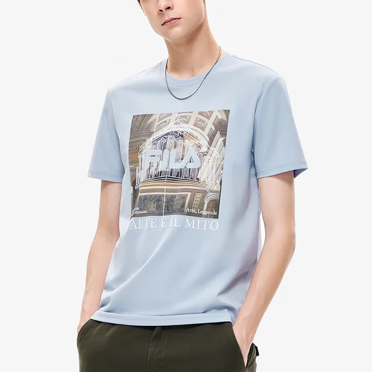 FILA T Shirts Men Faint Purple-3