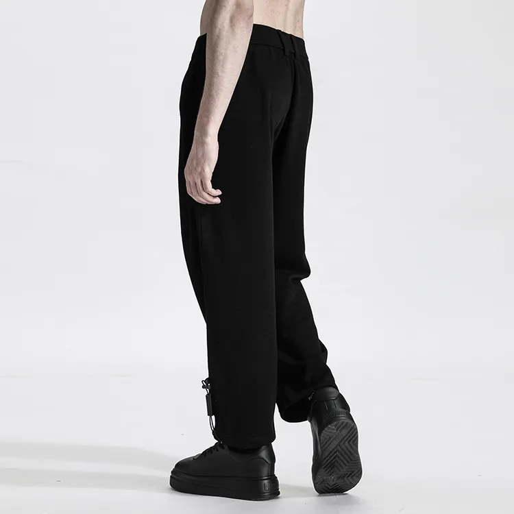 NORVINCY Western Elastic String Elastic Cuff Casual Pants Unisex-4