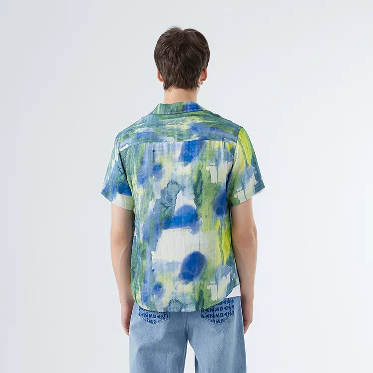 DAVID NAMAN Shirts Men Blue-4