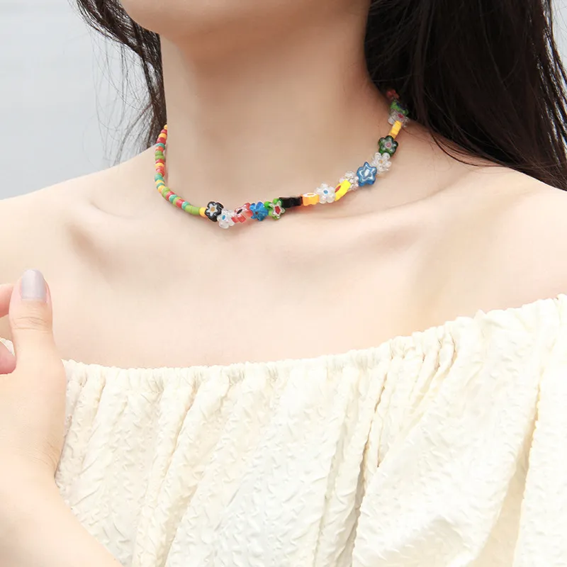 MISS TOOYA Colored Glaze Necklaces Women's-1