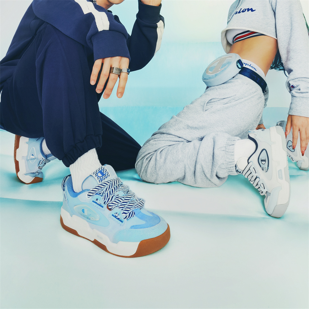 【超お買い得！】 Champion Skateboard POIZON - Blue Light Low-Top Men Shoes その他