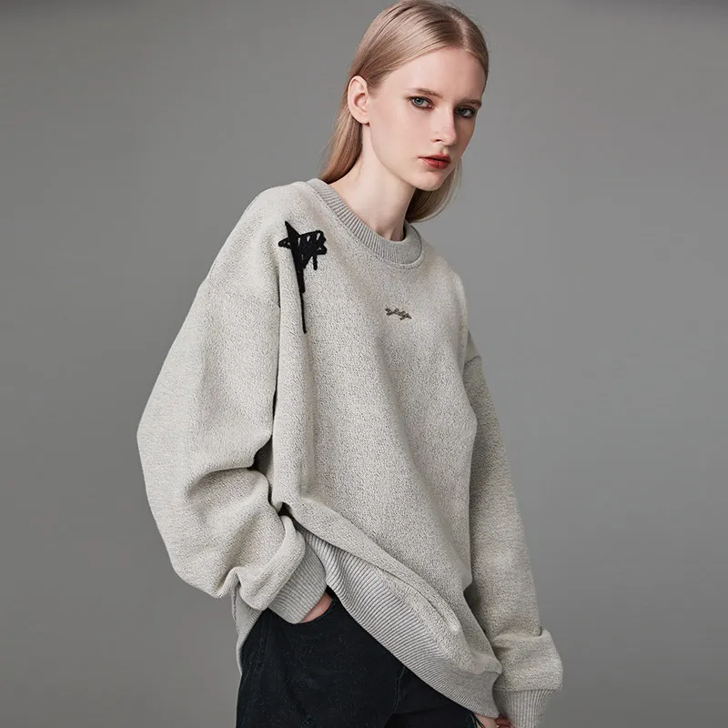 YLDP Sweatshirts Unisex Heather Gray-5
