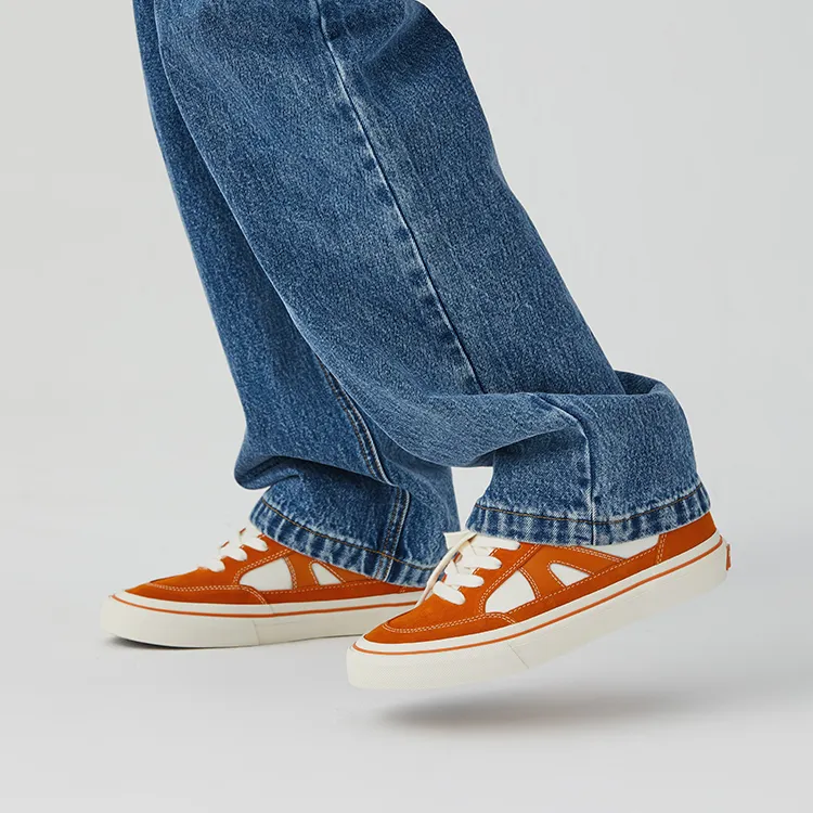 Vision Street Wear Stick Low Top Skateboard Shoes Unisex Mandarin Orange-8