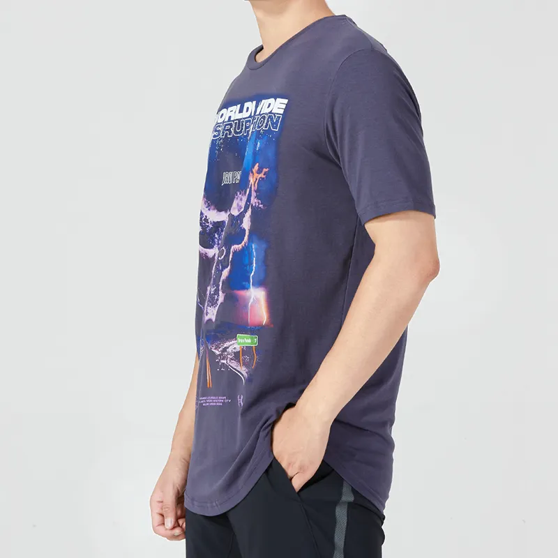Under Armour T Shirt Men's Purple Blue-2