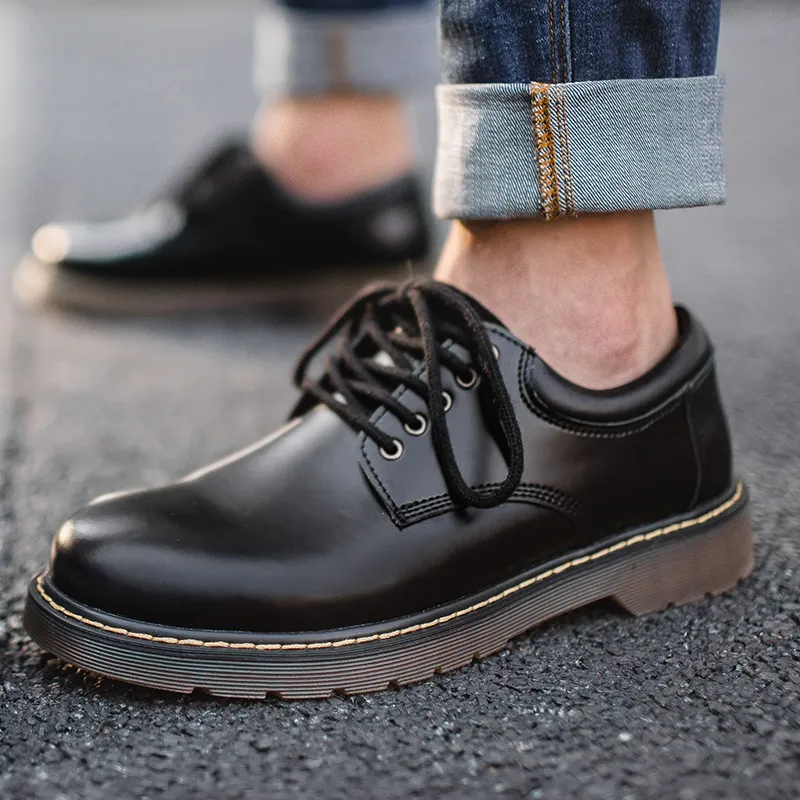 MADEN Martin Boot Platform Men's Black-5