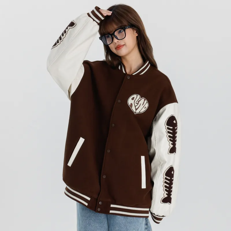 ALL NIGHT DAYS Baseball Jacket Fall Unisex-16