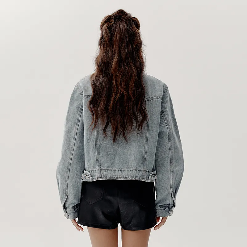 PP Denim Jackets Women's Blue-2