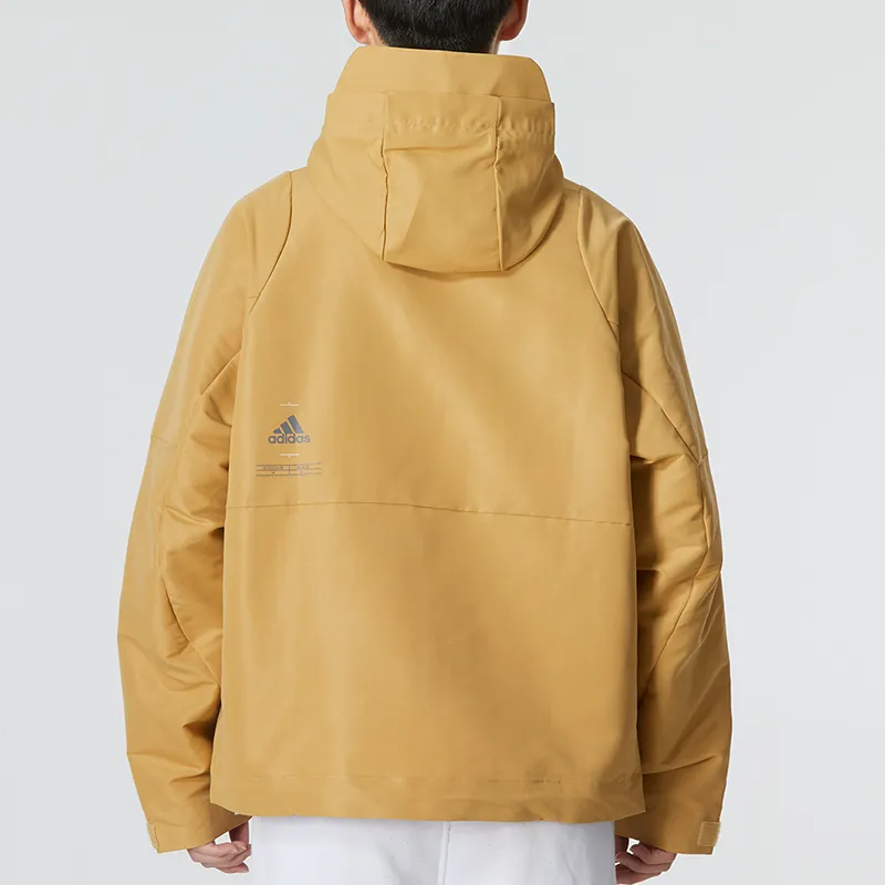 Adidas Jackets Men Brown Yellow-3