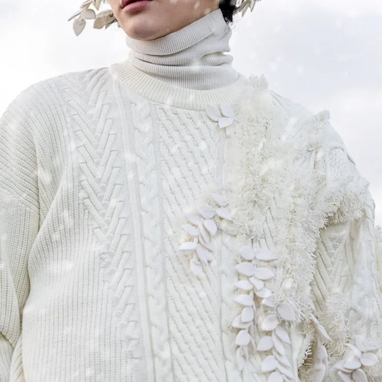 VALLEYOUTH Sweaters Unisex Ivory-4
