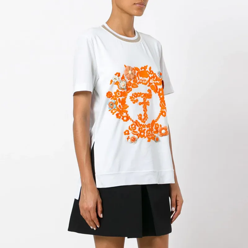 FENDI T Shirts Women's White-2
