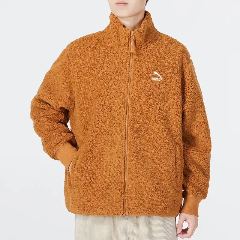 PUMA Velvet Jackets Men Earth Yellow-2