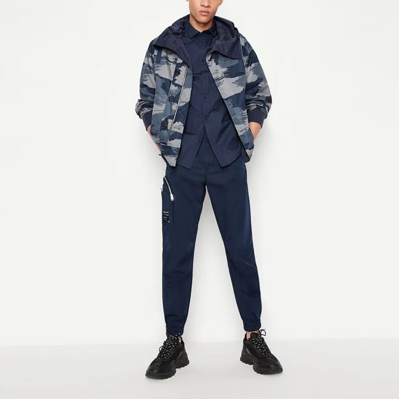 ARMANI EXCHANGE Shirts Men Marine Blue-2